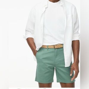 J. Crew  7" Stretch Chino Shorts Men's sz 38 Green Best Seller